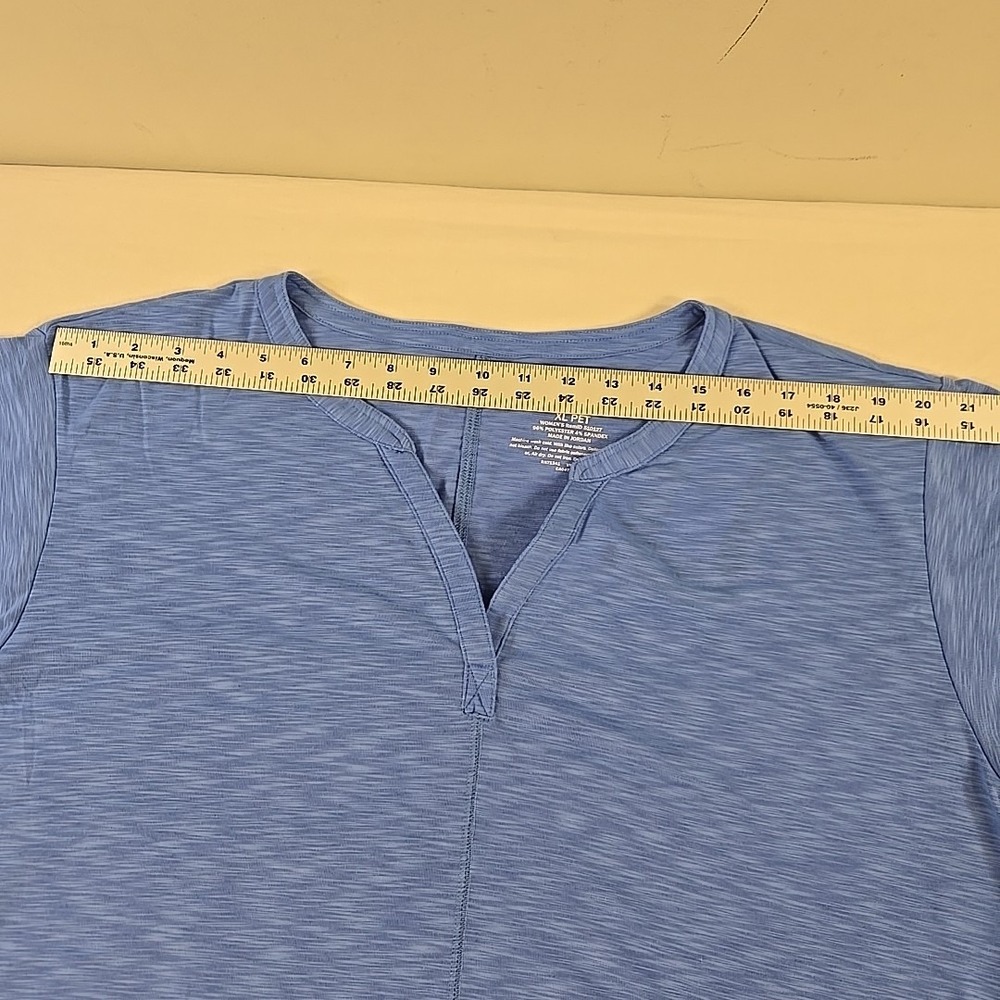 L.L. Bean Women's Streamside T-Shirt XL Petite Blue Moisture Wicking Outdoor Gym - Picture 9 of 11